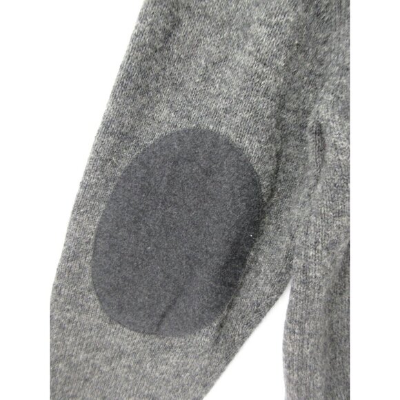 Woolrich Sweater XL Wool Henley Pullover Elbow Patches Blade Collar - Picture 8 of 12